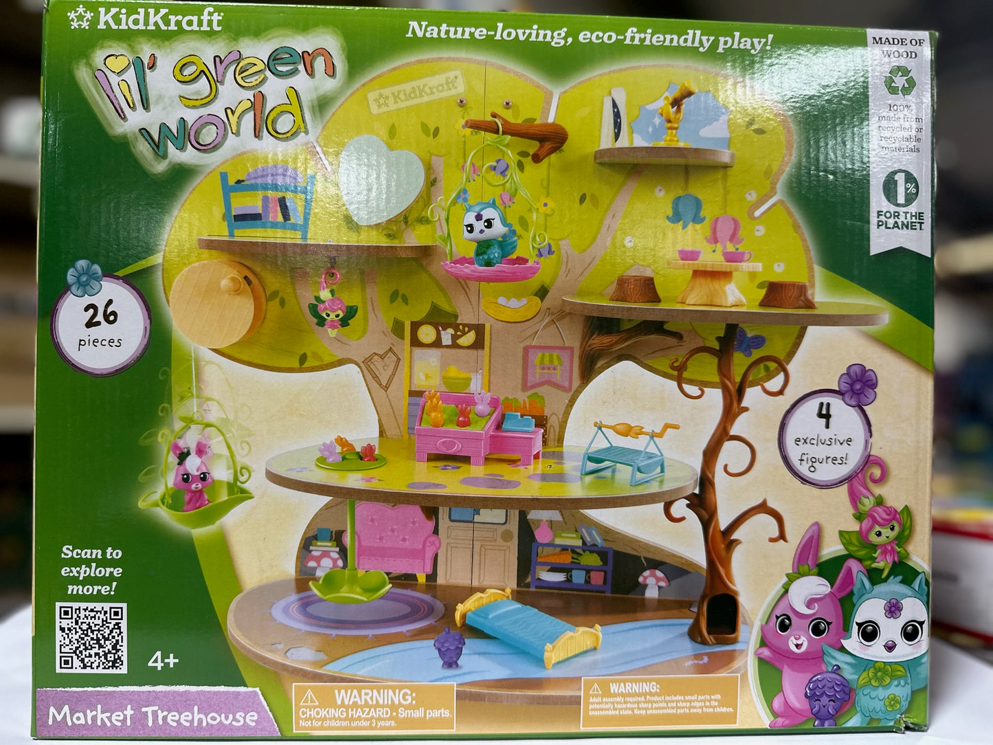 KidKraft Lil’ Green World Market Treehouse