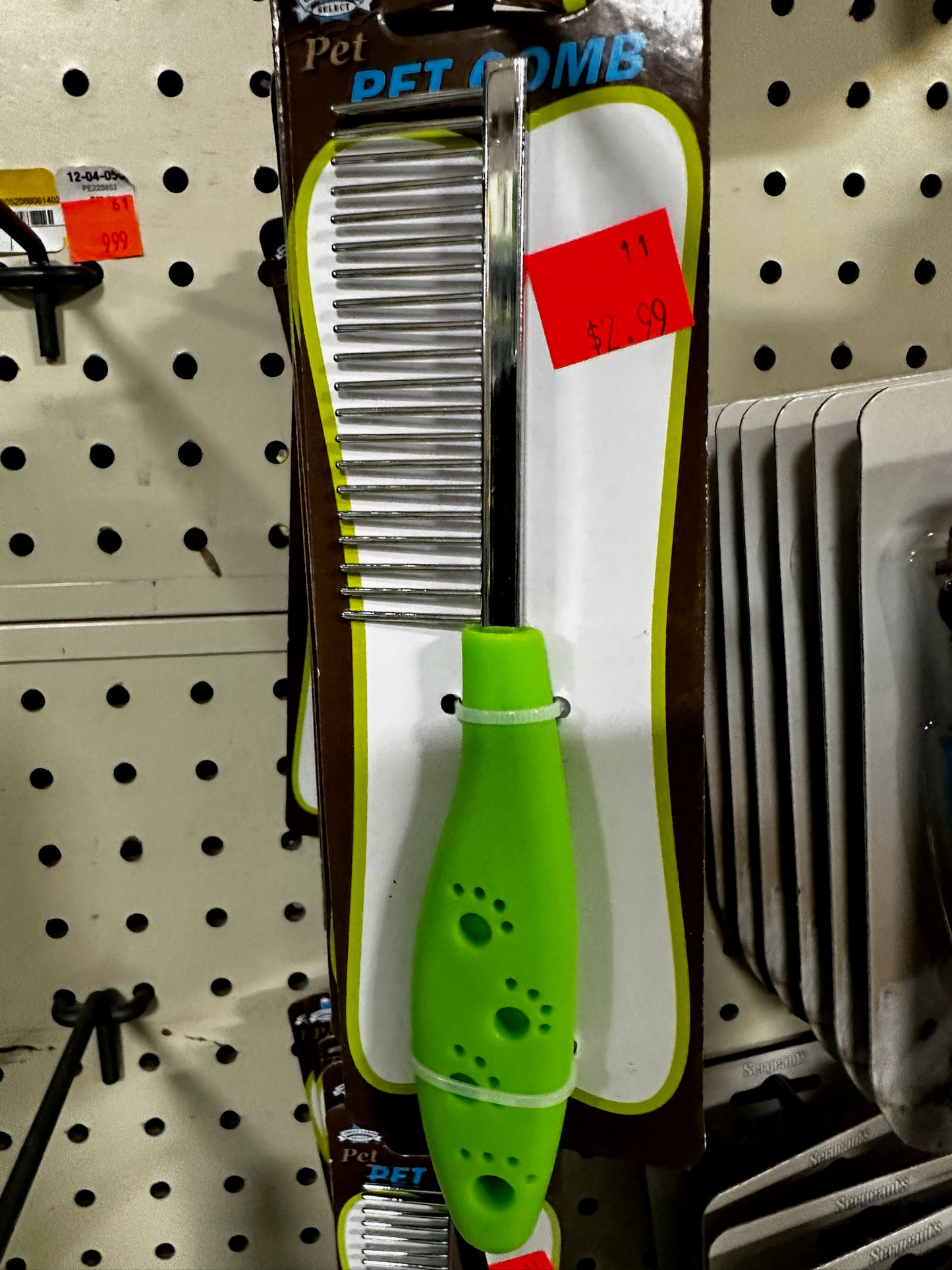 Pet Comb with Comfort Grip Handle