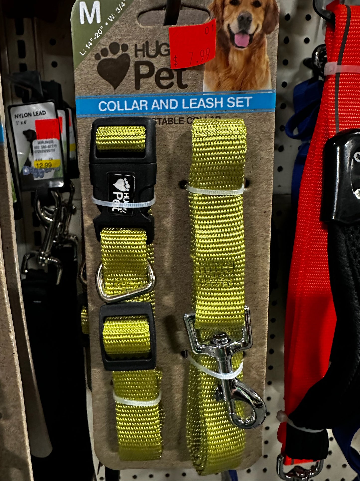 Hug Pet Collar and Leash Set (Medium)