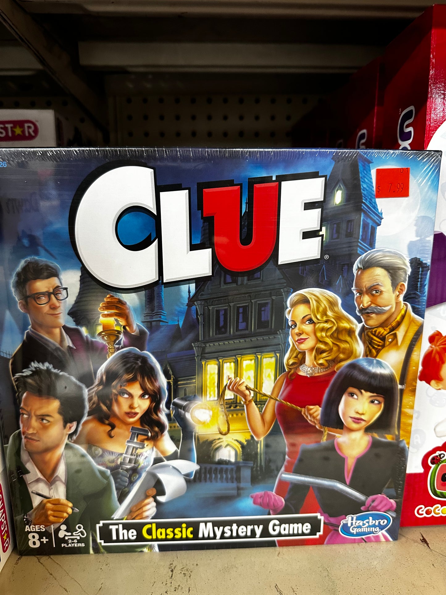 Clue Board Game, Mystery Game for Kids Ages 8 and Up, Family Games for 2-6 Players