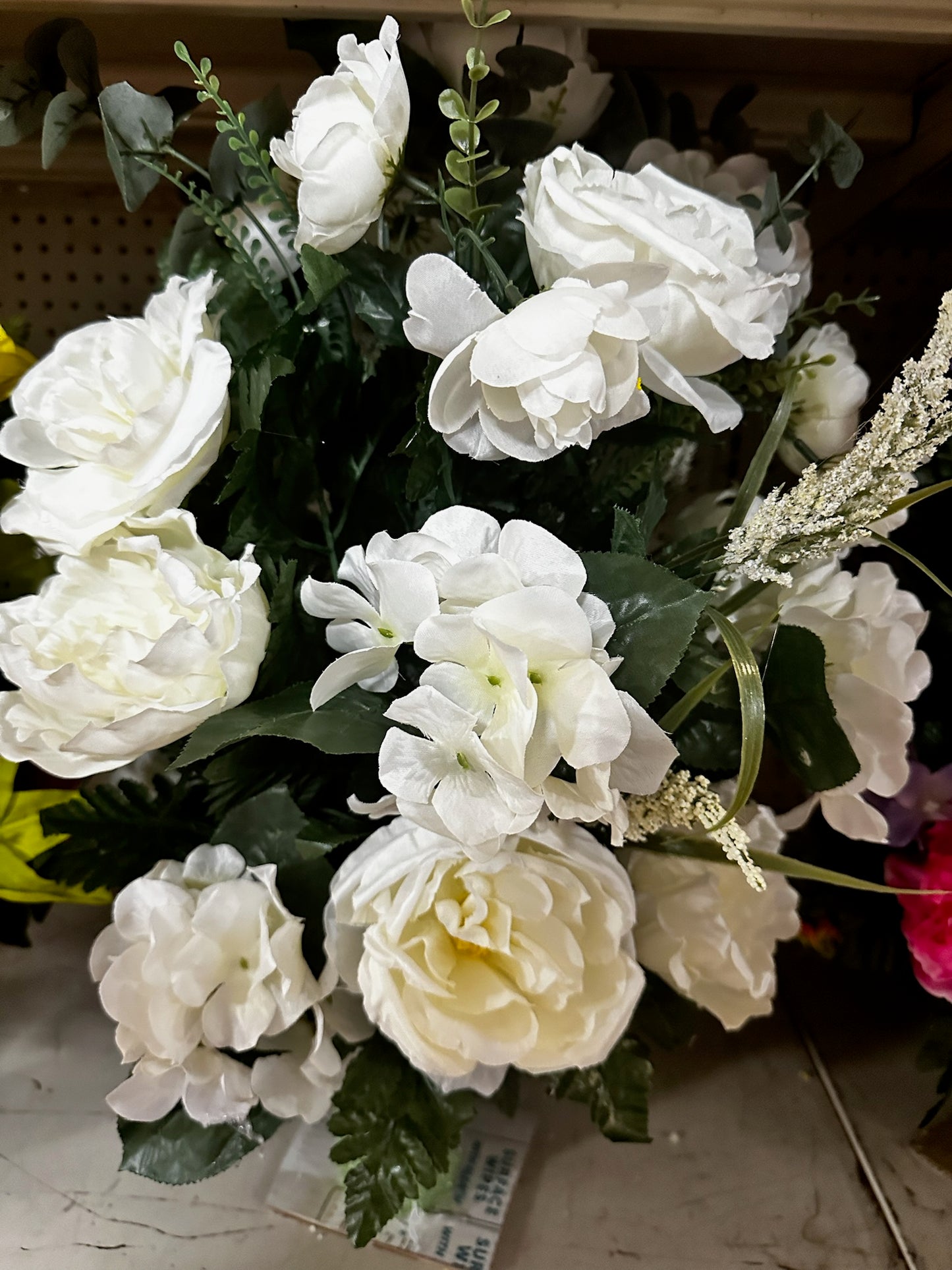 Silk Cemetery Flower Arrangement