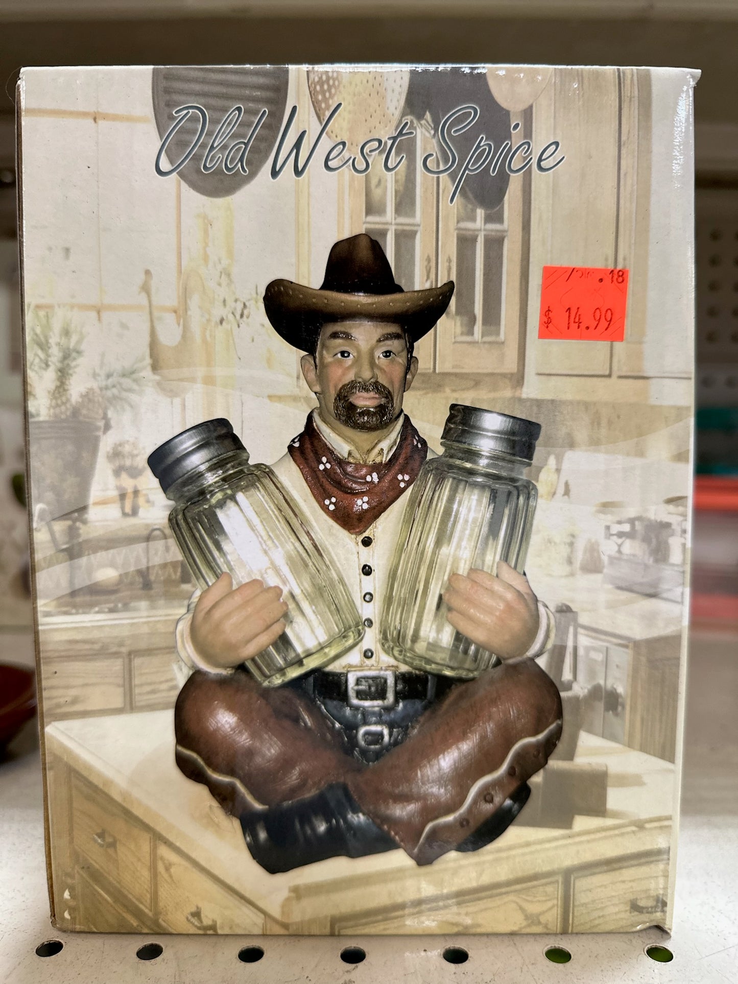 Old West Spice Cowboy Salt & Pepper Shaker Set