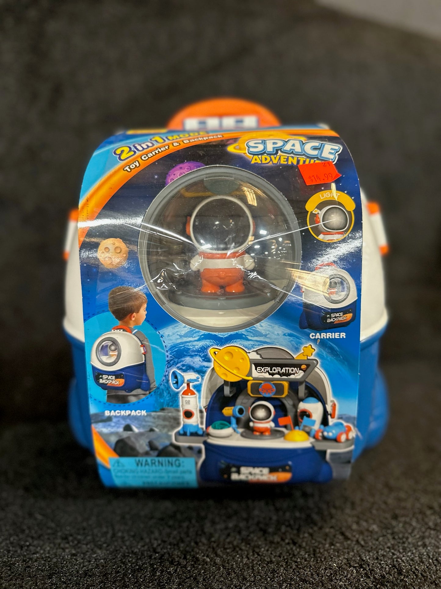 Space Adventure 2-in-1 Backpack & Toy Carrier