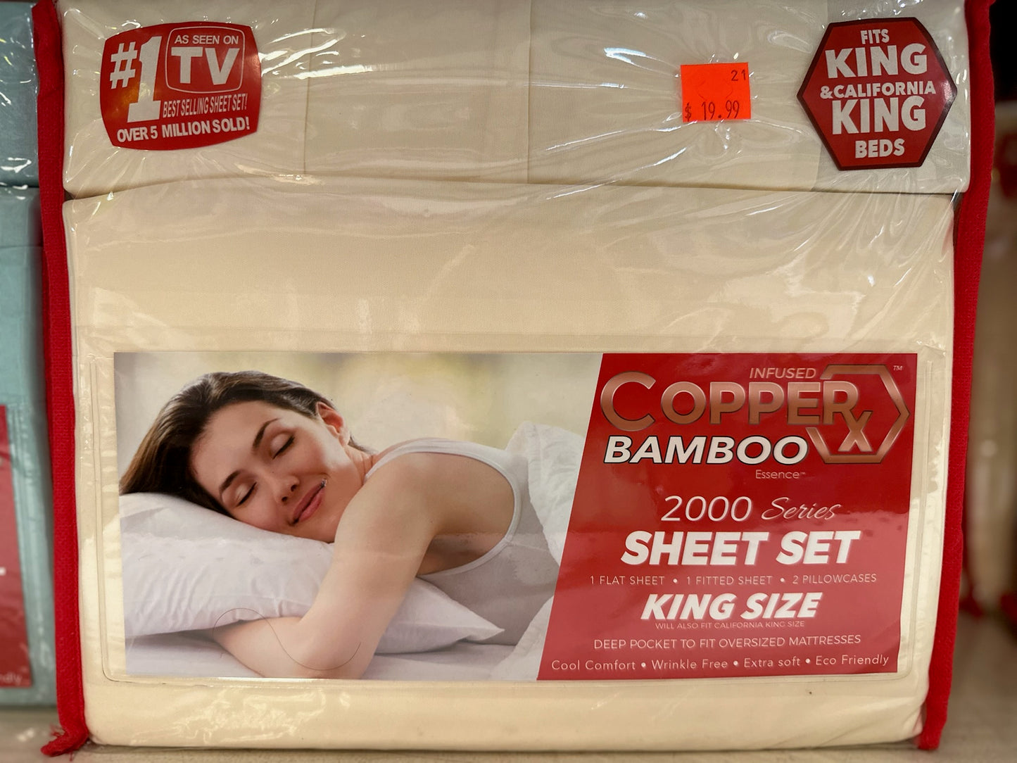 CopperX Bamboo 2000 Series Sheet Set (King/California King)