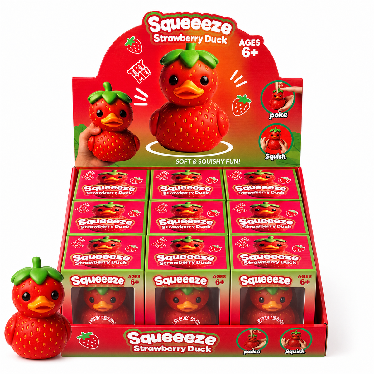 Strawberry Duck Squishy