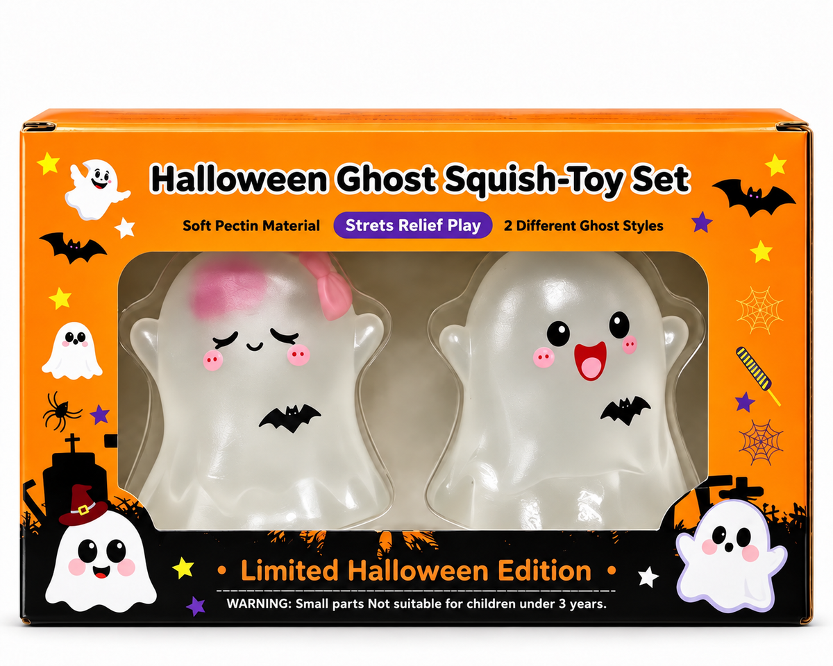 Halloween Ghost Squishy Toy Set β 2 Piece