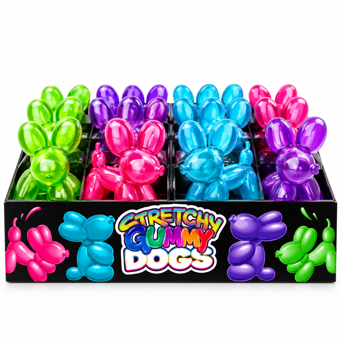 Gummy Balloon Dog – Stretchy Sensory Squishy Toy