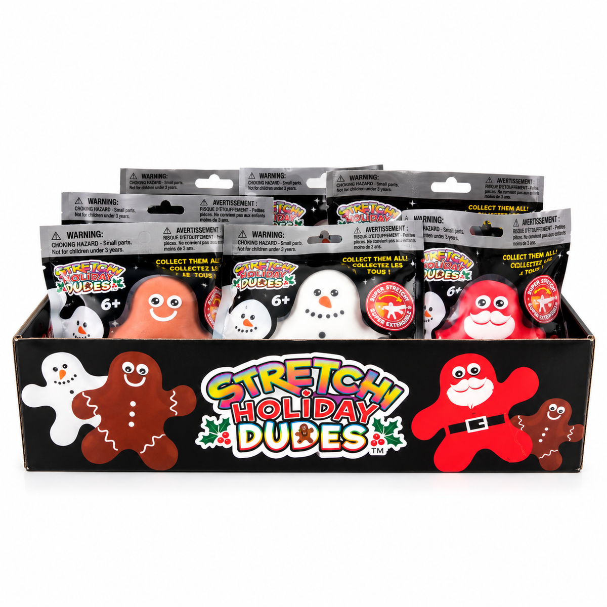 Stretchy Holiday Dudes β Christmas Sensory Squishy Toys