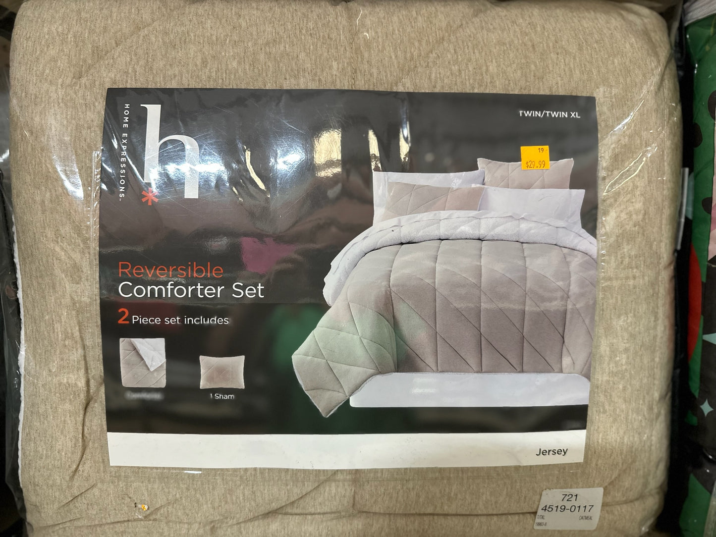 Home Expressions Reversible Comforter Set (Twin/Twin XL)