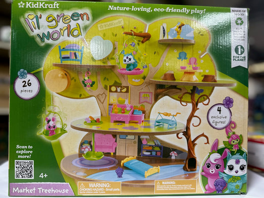 KidKraft Lil’ Green World Market Treehouse