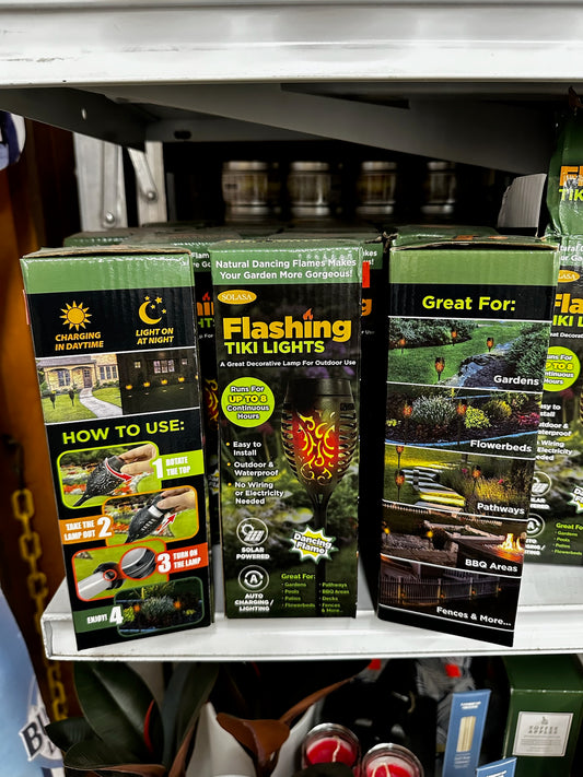 Flashing Tiki Light by Solasa – Solar Powered