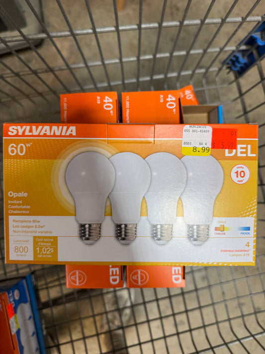Sylvania 60W LED Light Bulbs (4-Pack)