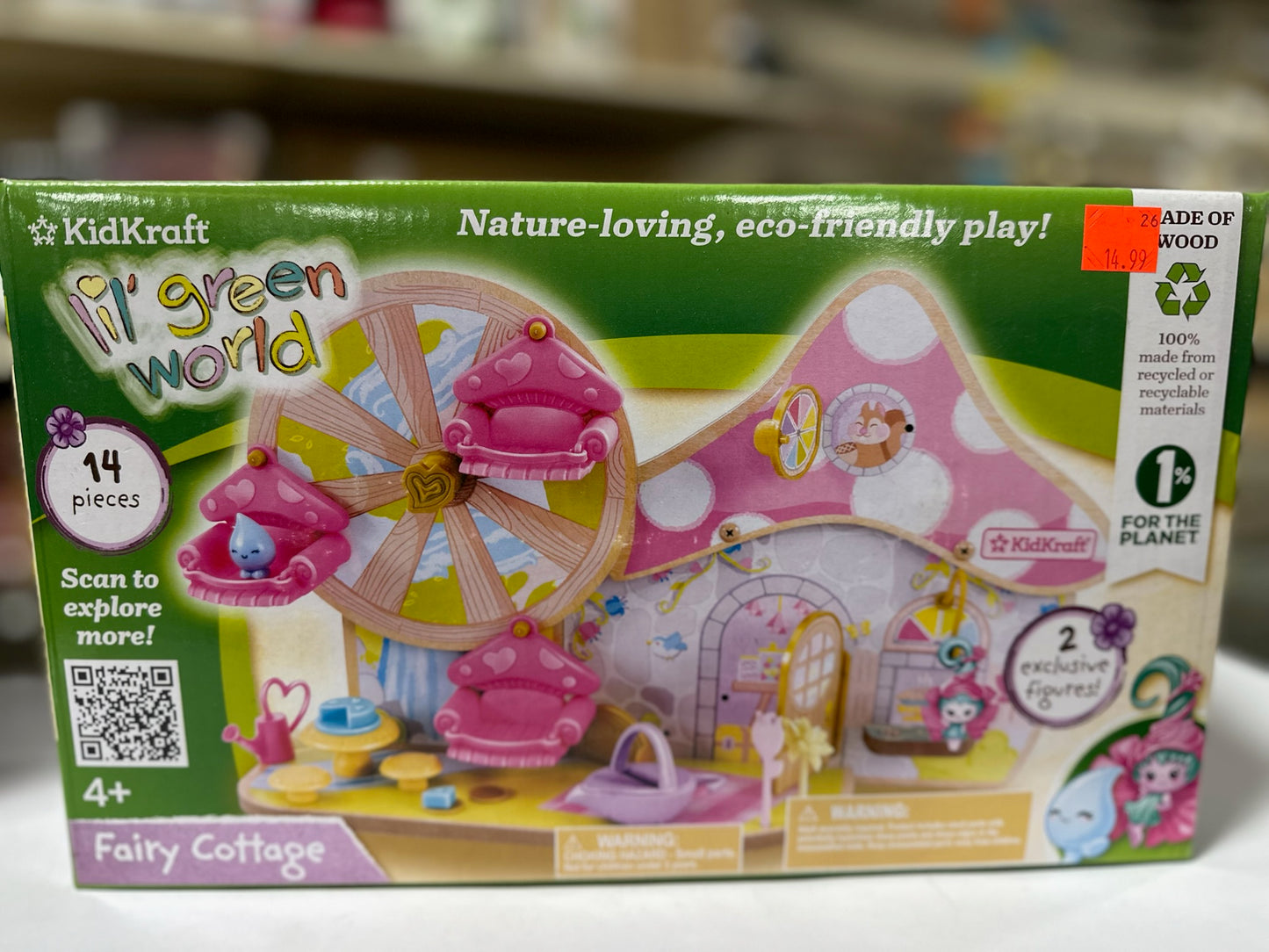 KidKraft Lil’ Green World Fairy Cottage