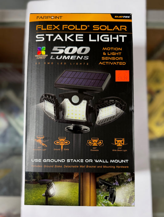 Farpoint Flex Fold Solar Stake Light