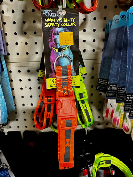 Duke’s High Visibility Safety Collar — Orange