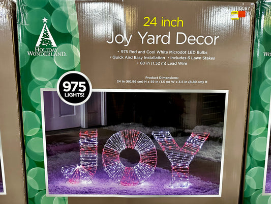 24" JOY Yard Decor
