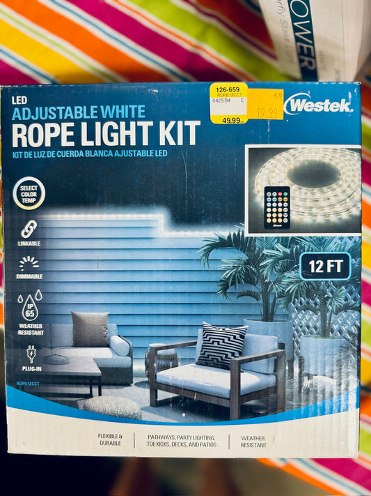 12ft Adjustable LED Rope Light Kit