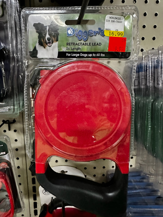 Digger’s Retractable Lead (Large Dogs)