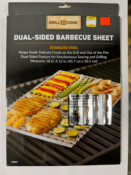 Grill Zone Dual-Sided Barbecue Sheet