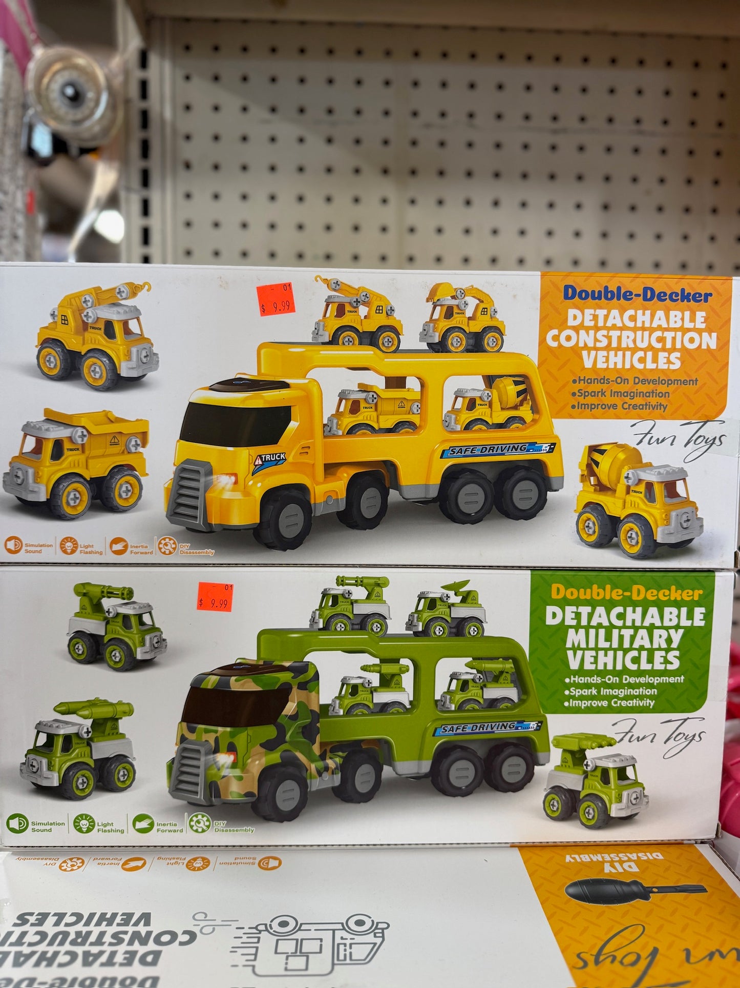 Double-Decker Detachable Construction & Military Trucks