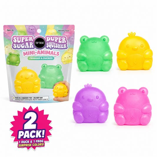 Mini Animals – Froggies & Duckies (2-Pack) by Top Trenz