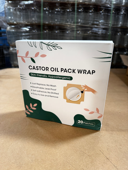 Castor Oil Pack Wrap – 20 Patches