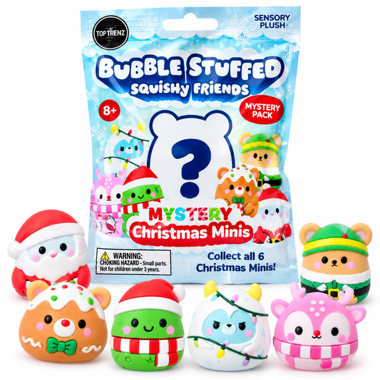 Bubble Stuffed Squishy Friends – Mystery Christmas Minis by Top Trenz