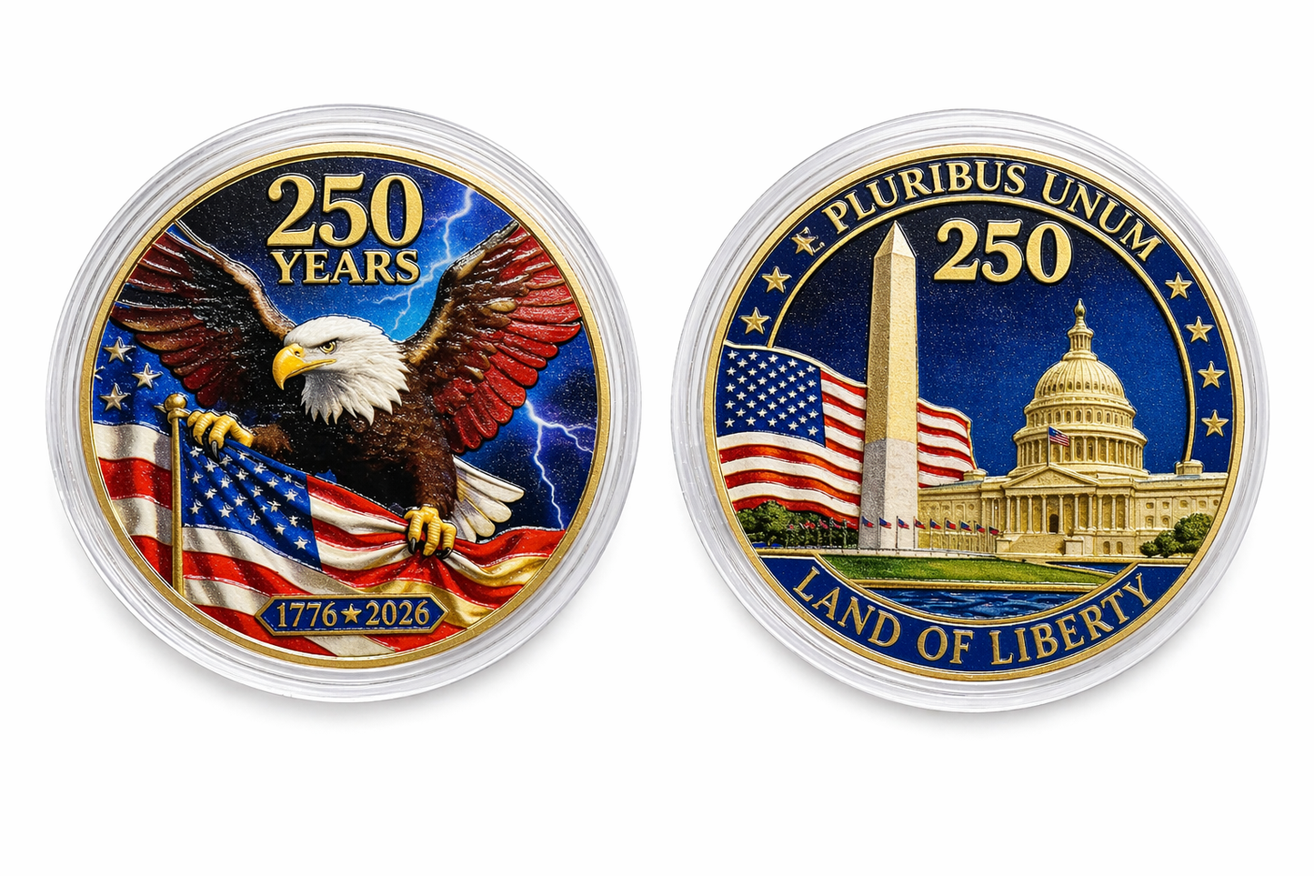 America 250 Eagle & Land of Liberty Commemorative Coin