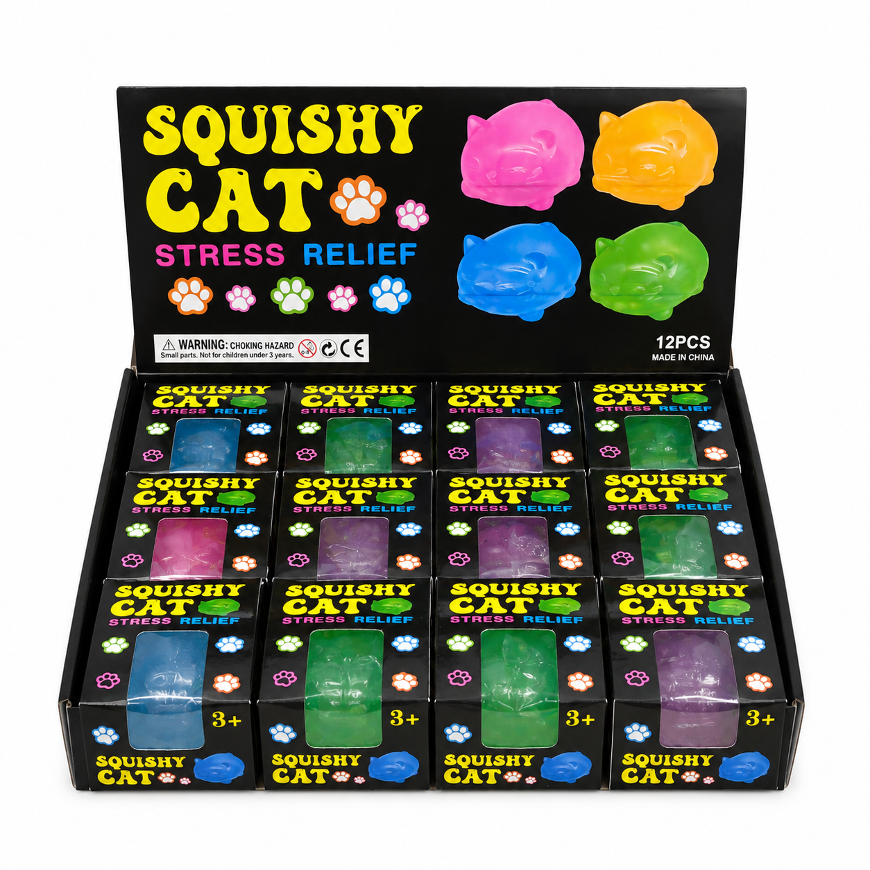 Squishy Cat Solid Squeeze