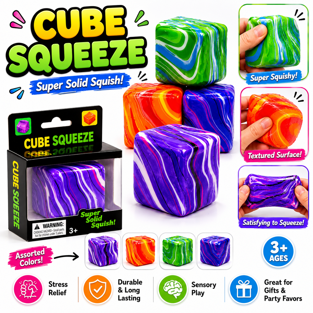 Marbled Cube Squeeze