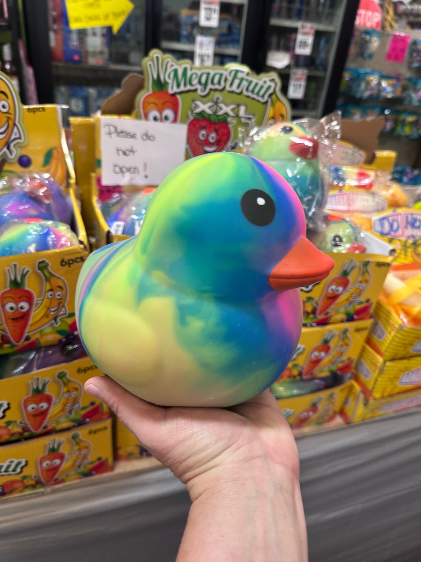 Jumbo Rainbow Duck Squish