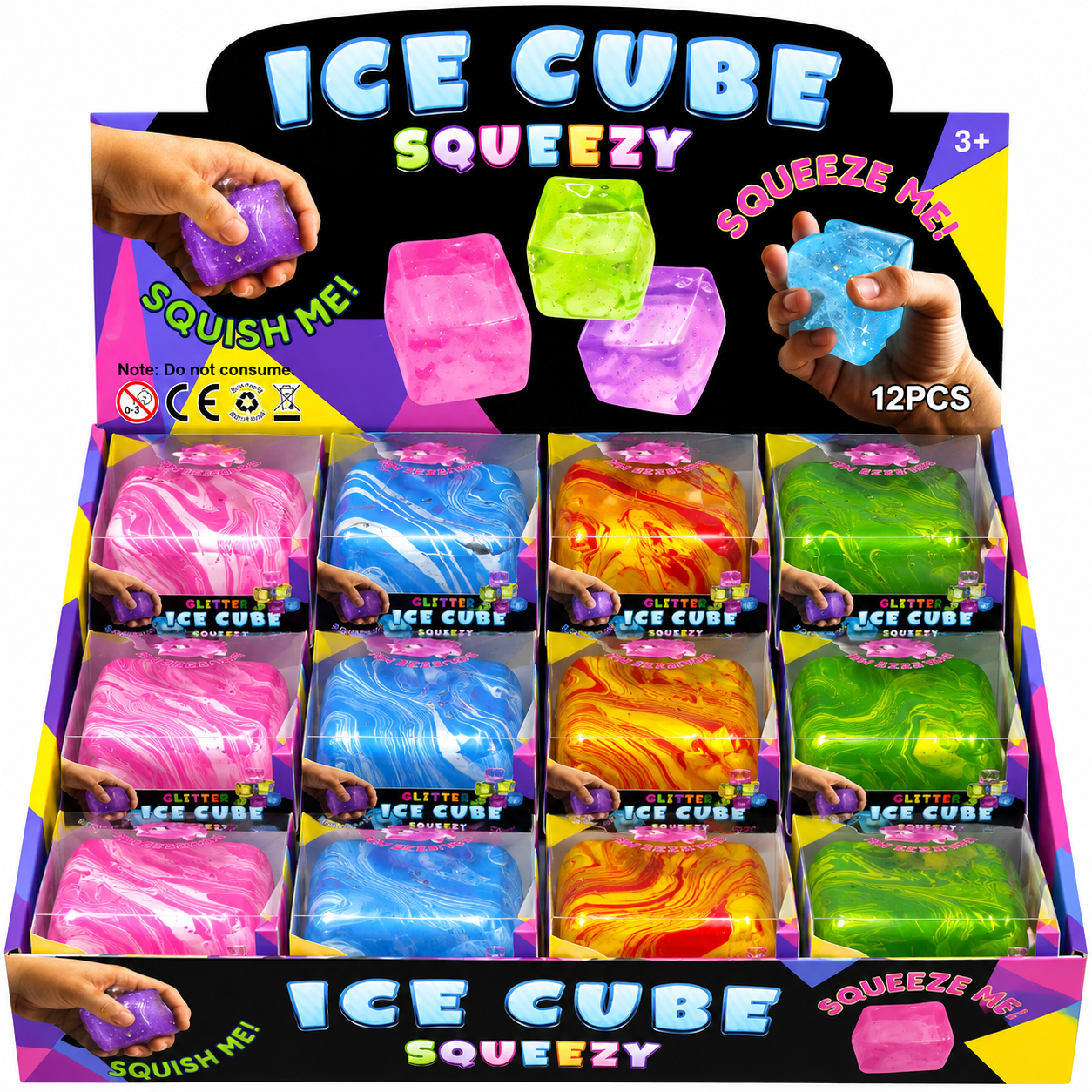 Ice Cube Marbled Squish