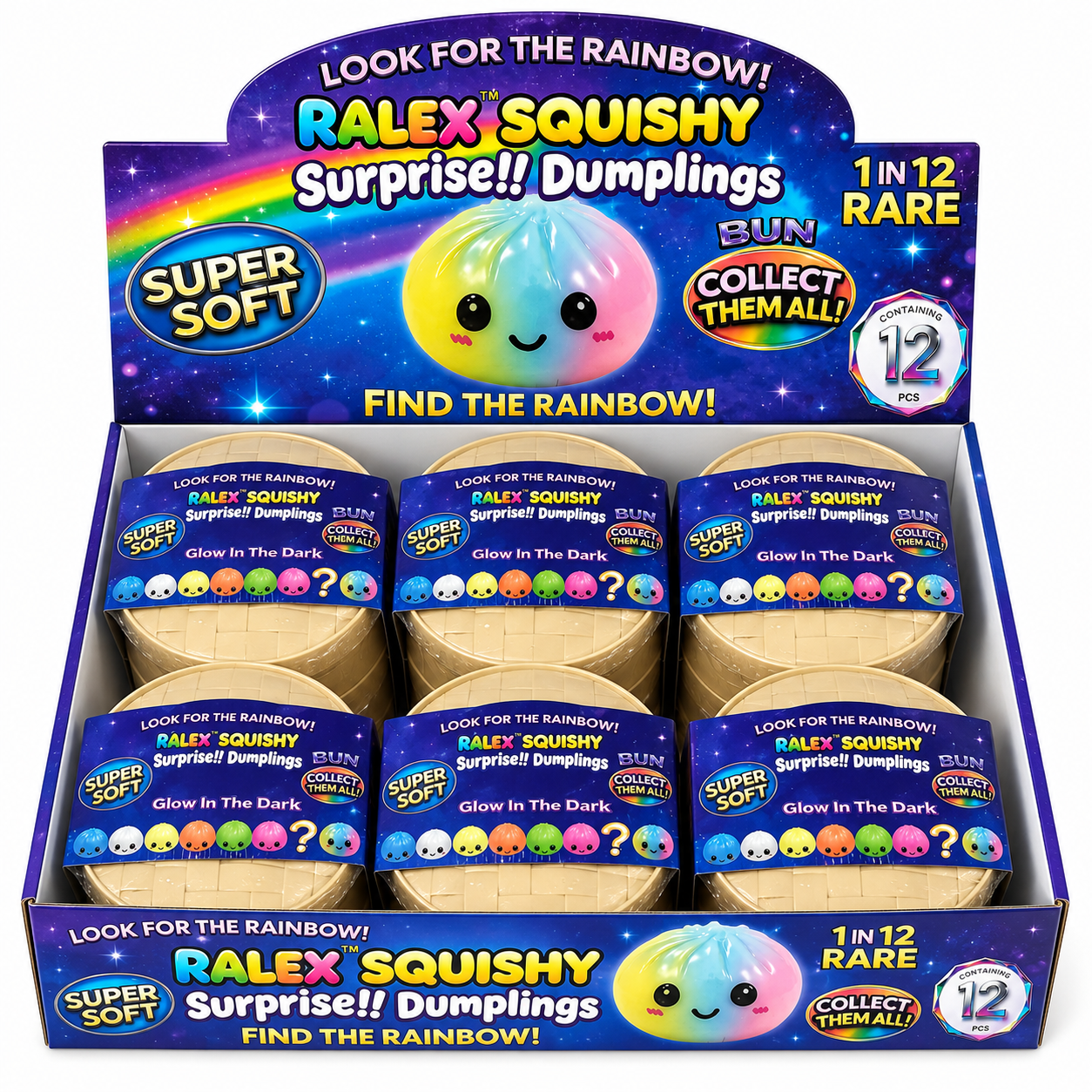 Glow in the Dark Mystery Dumpling Squishy