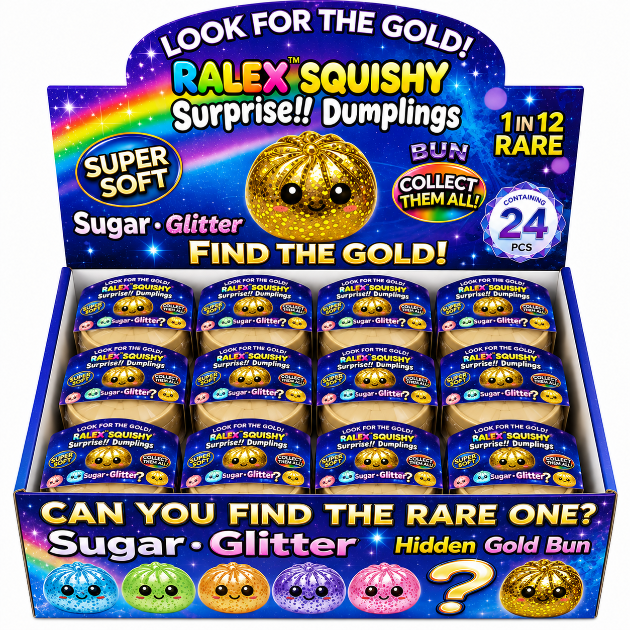 Mini Sugar•Glitter Mystery Dumpling Sugar Squish